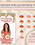 PRINTED + SHIPPED Sweet Berry Baby Shower Party Game Strawberry Themed Baby Shower Scratch Off Game Strawberries or Baby Shower Summer Idea - CÔTIER BRAND