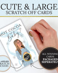 Personalized Baby It's Cold Outside Baby Shower Game Girl Winter Baby Shower Pink Christmas Themed Baby Shower Scratch Off Game Coquette Bow - CÔTIER BRAND