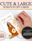 Custom Little Pumpkin Baby Shower Scratch Off Game Fall Pumpkin Themed Baby Shower Game Funny Fall In Love Activity Printed Boho Fun FALL01 - CÔTIER BRAND
