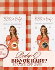 Baby Shower Game Barbeque Scratch Off Game