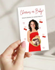 Custom Cherry On Top Baby Shower Game Cherry Themed Baby Shower Scratch Off Game Funny She's The Cherry On Top Party Game Cherries or Baby?