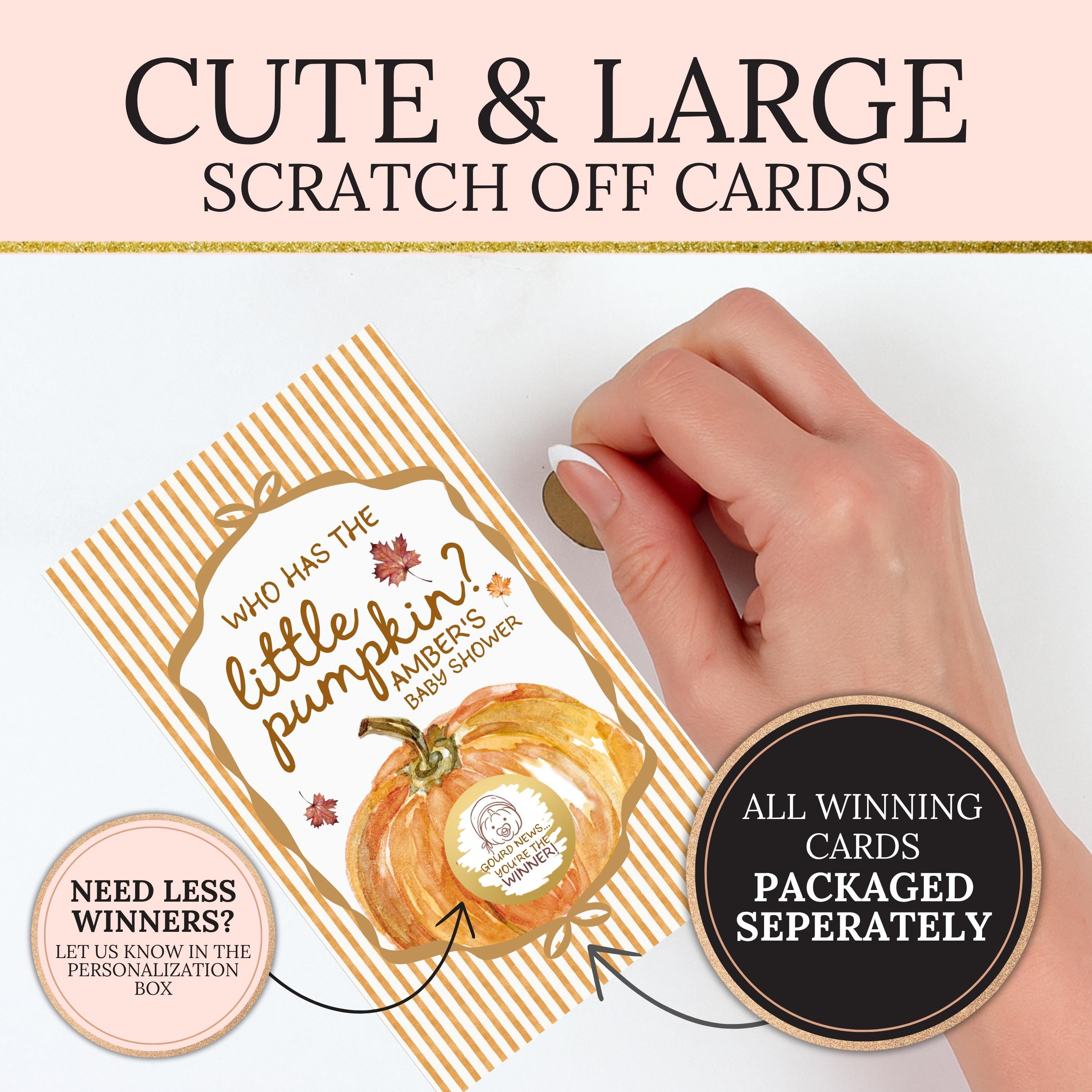 A Little Pumpkin Baby Shower Game Gender Neutral, Pumpkin Themed Baby Shower Scratch Off Game Who Has the Little Pumpkin? Fall Baby Shower - CÔTIER BRAND
