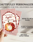 PRINTED She Picked A Good One Bridal Shower Game, Custom Applely Ever After Bridal Shower Scratch Off Game Who Picked the Apple? Red Striped - CÔTIER BRAND