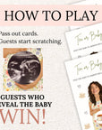 Personalized Tea Party Baby Shower Game A Baby Is Brewing Scratch Off Game Time For Tea With The Mom To Be Unique Printed Afternoon Tea Boho