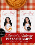 Special Delivery Baby Shower Game Pizza Baby Shower Scratch Off Game
