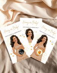 Personalized Honey Bee Baby Shower Scratch Off Game Honey or Baby To Bee Shower Games Honeycomb Gingham Yellow Brown Bumblebee - CÔTIER BRAND