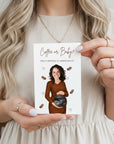 Personalized A Little Bean Is On The Way Baby Shower Game Brown Boho Coffee Themed Baby Shower Scratcher Cards Baby Brewing Printed