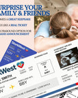 Travel Pregnancy Announcement Editable Pregnancy Announcement Plane Ticket Digital Boarding Pass Airline Ticket Pilot Pregnancy Announcement