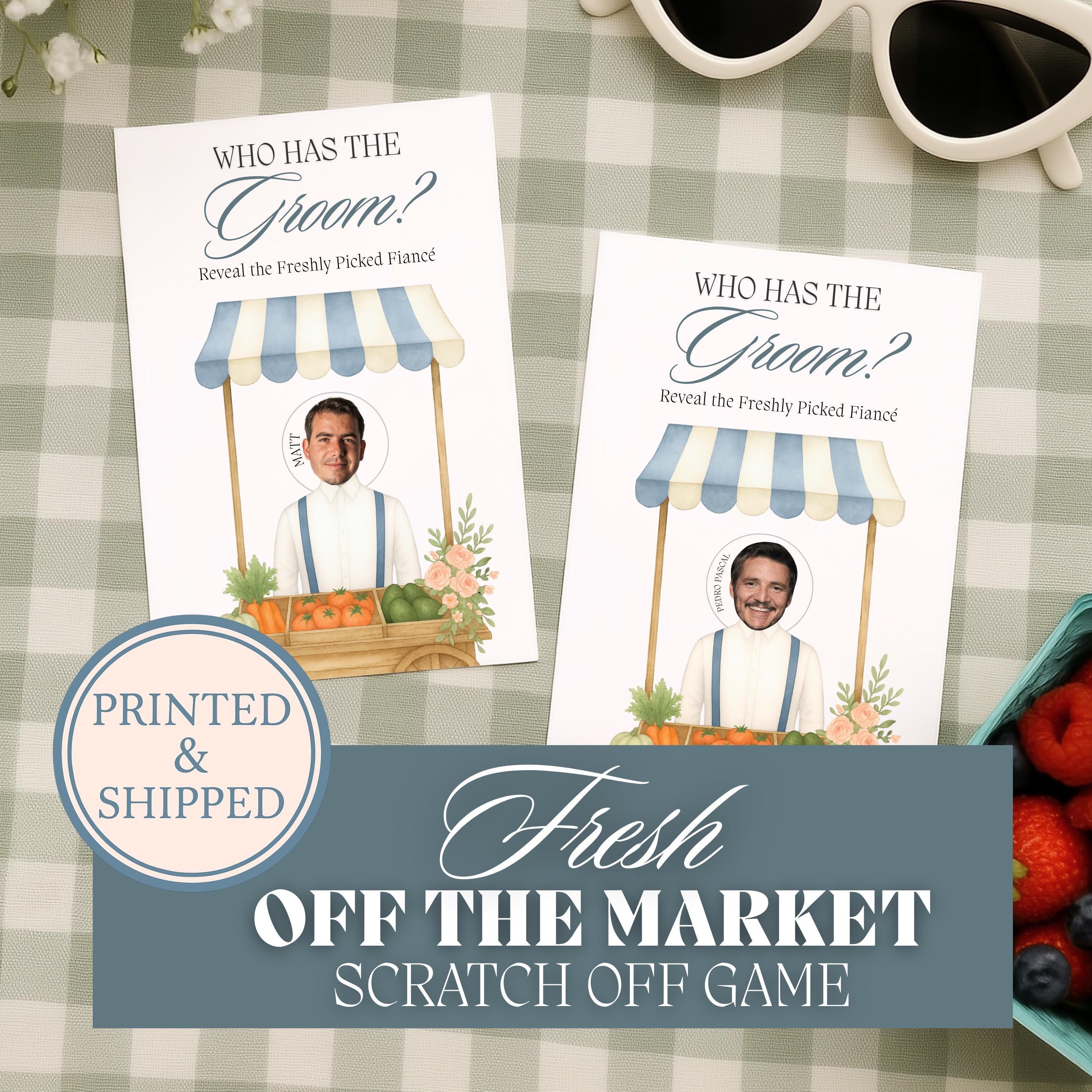 Bridal Shower Game Shes Fresh Off The Market Scratch Off Game