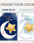 Over The Moon Baby Shower Game Personalized Moon and Stars Baby Shower Scratch Off Game Boho Celestial Baby Shower Boy Theme