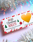 Personalized Kids Christmas Voucher Scratch Off Gift Ticket for Surprise Gift Reveal Holiday Scratch Off Christmas Gift Scratchers Custom - CÔTIER BRAND