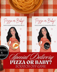 Special Delivery Baby Shower Game Pizza Baby Shower Scratch Off Game