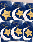 Over The Moon Baby Shower Game Personalized Moon and Stars Baby Shower Scratch Off Game Boho Celestial Baby Shower Boy Theme