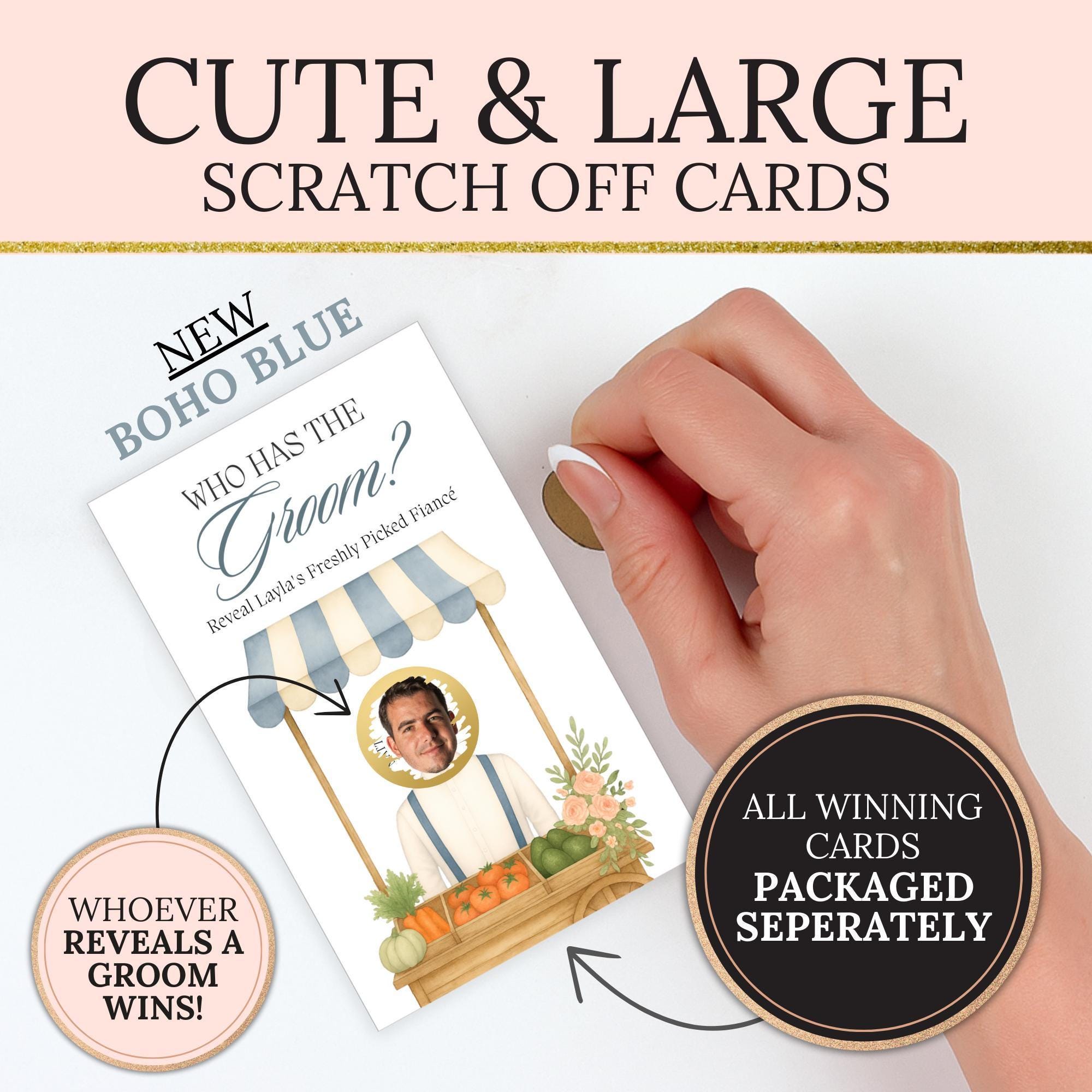 Bridal Shower Game Fresh Off The Market Scratch Off Game Celebrity Who Has The Groom Scratch Off Game Printed Farmer's Market Funny FRESH01