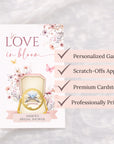 PRINTED + SHIPPED Love In Bloom Bridal Shower Game Watercolor Pink Wildflowers Butterfly Bridal Shower Theme Love In Bloom Who Has The Ring