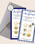 Personalized Travel Gift Voucher Scratch Off Ticket, Surprise Trip Vacation Reveal Experience, Scratch 6 for Destination Clues - CÔTIER BRAND