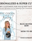 Personalized Baby It's Cold Outside Baby Shower Game Boy Winter Baby Shower Blue Christmas Themed Baby Shower Scratch Off Game Coquette Bow - CÔTIER BRAND