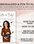 Coffee Themed Baby Shower Game Custom A Baby Is Brewing Baby Shower Scratch Off Game Coffee or Baby? Boho Cafe Bebe Baby Shower Game