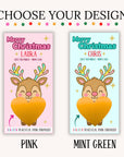 Personalized Merry Christmas Scratch Off Coupons Kids Christmas Trip Reveal Voucher Scratch Off Holiday Scratchers Xmas Reindeer