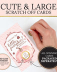 Custom A Little Pumpkin Girl Baby Shower Game, Pink Pumpkin Themed Baby Shower Scratch Off Game Who Has the Little Pumpkin? Fall Shower