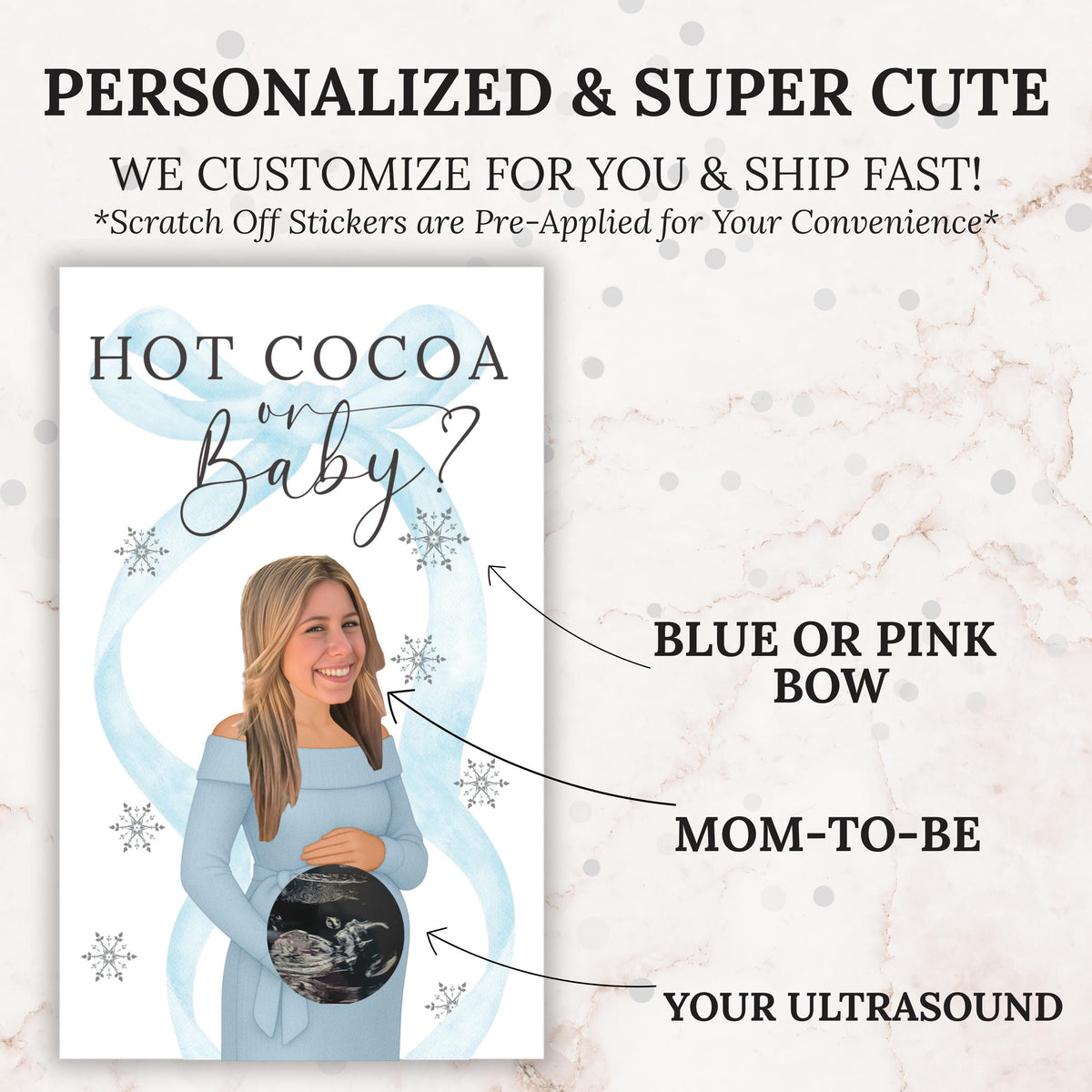 Personalized Baby It's Cold Outside Baby Shower Game Boy Winter Baby Shower Green Christmas Themed Baby Shower Scratch Off Game Coquette Bow - CÔTIER BRAND