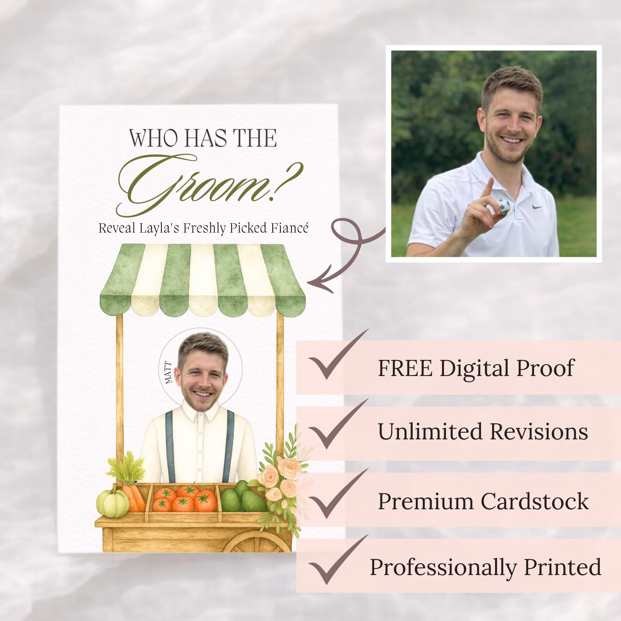 Bridal Shower Game Fresh Off The Market Scratch Off Game Celebrity Who Has The Groom Scratch Off Game Printed Farmer's Market Funny FRESH01