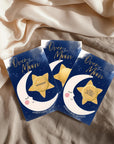 Over The Moon Baby Shower Game Personalized Moon and Stars Baby Shower Scratch Off Game Boho Celestial Baby Shower Boy Theme