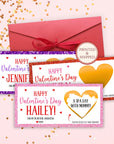Personalized Happy Valentine's Day Gift Voucher Scratch Off Ticket Surprise Valentine Reveal Card Daughter Granddaughter For Experiences - CÔTIER BRAND