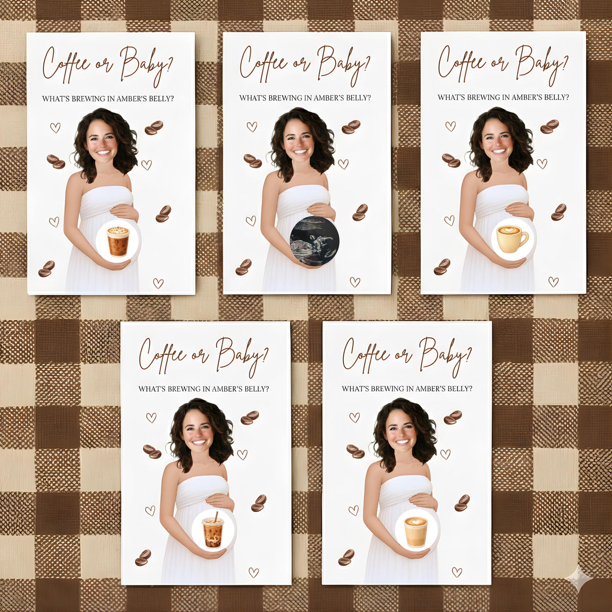 Personalized A Baby Is Brewing Baby Shower Scratch Off Game Coffee or Baby? Coffee Themed Baby Shower Game Cafe Bebe Our Little Bean Printed - CÔTIER BRAND