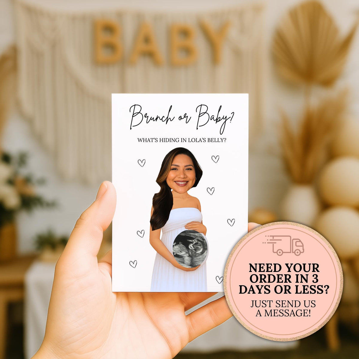 Funny Custom Baby Shower Scratch Off Game Brunch or Baby? Baby Shower Scratch Off Tickets Baby Shower Games Unique Mom To Be Game - CÔTIER BRAND