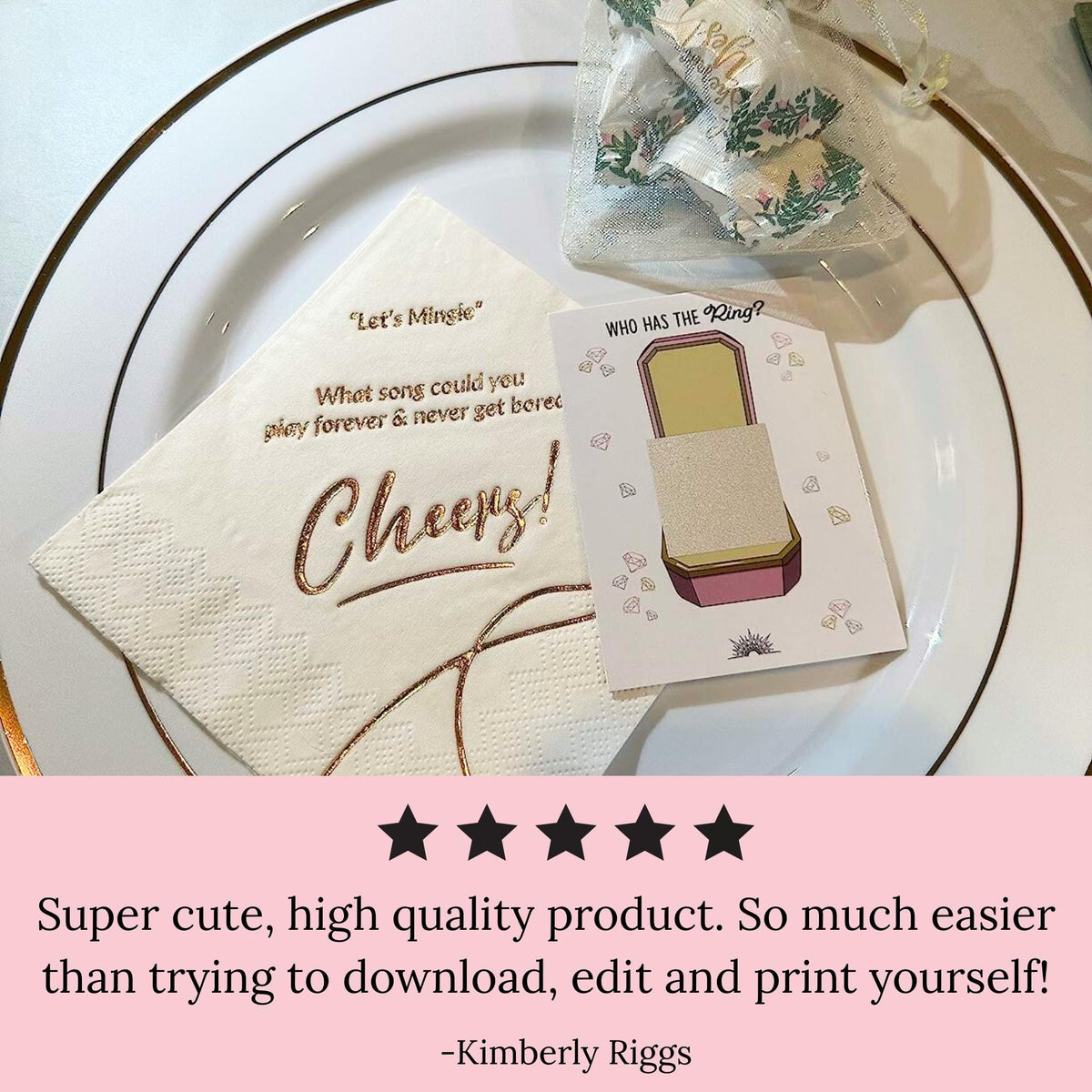 Funny Bridal Shower Scratch Off Game Cards Who Has The Ring Wedding Shower Scratch Off Game Icebreaker Bridal Shower Party Games Clean Hen - CÔTIER BRAND