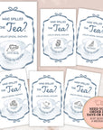 Bridal Shower Game Tea Party Bridal Shower Scratch Off Game Who Spilled The Tea Themed Sage Green Wedding Shower Par-Tea Bride To Be TEA6