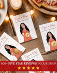 Special Delivery Baby Shower Game Pizza Baby Shower Scratch Off Game Pizza Themed Slice Slice Baby Ciao Bambino Italian Baby Shower Printed