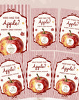 PRINTED She Picked A Good One Bridal Shower Game, Custom Applely Ever After Bridal Shower Scratch Off Game Who Picked the Apple? Red Striped - CÔTIER BRAND