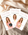 PRINTED + SHIPPED Donut Baby Sprinkle Game Donuts and Diapers Girl Pink Donuts or Baby Shower Game Sprinkled With Love Sweets