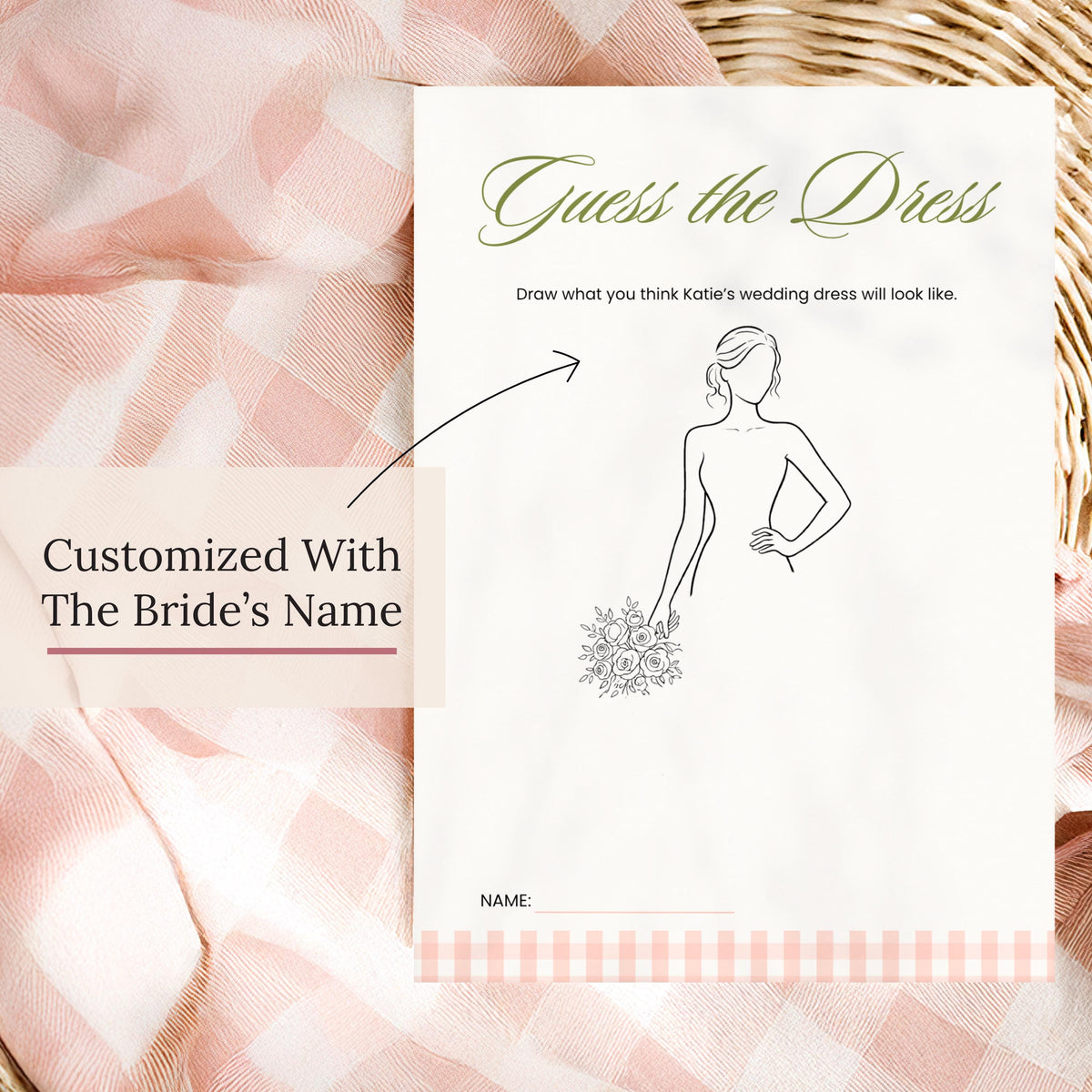 PRINTED + SHIPPED Pink Fresh Off The Market Bingo Game, Find The Guest Bingo Party Game, Farmers Market Bridal Shower Bingo, Wedding - CÔTIER BRAND