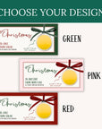 Personalized Bow Christmas Gift Voucher For Christmas Scratch Off Surprise Trip Reveal Holiday Theme Custom Christmas Voucher Envelope - CÔTIER BRAND