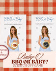 Personalized Baby Q Baby Shower Game Backyard BBQ Baby Shower Scratch Off Game