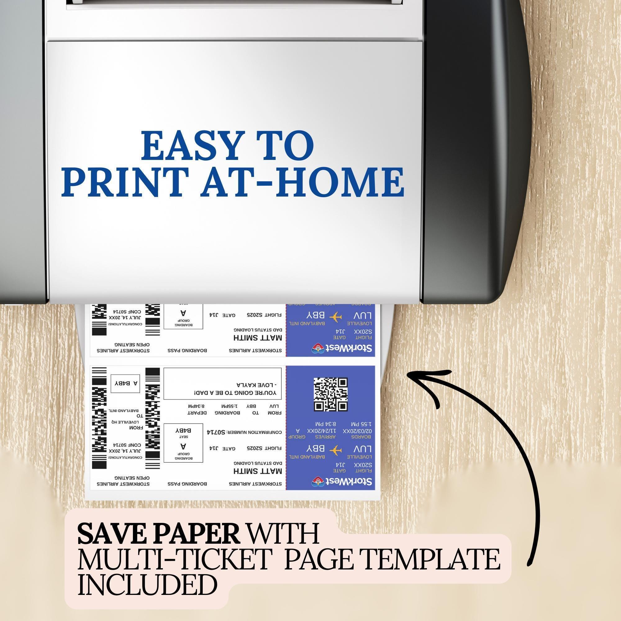 Travel Pregnancy Announcement Editable Pregnancy Announcement Plane Ticket Digital Boarding Pass Airline Ticket Pilot Pregnancy Announcement