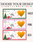 Personalized Merry Christmas Scratch Off Voucher Christmas Trip Reveal Scratch Ticket Wife Husband Kids Grandkids Surprise Reveal Gift Card