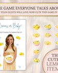 Custom Mediterranean Baby Shower Game Amalfi Coast Baby Shower Scratch Off Game Lemons or Baby? Summer Italian Themed Yellow Blue Ciao - CÔTIER BRAND