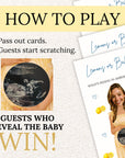 PRINTED + SHIPPED Personalized Ciao Bambino Baby Shower Game Italian Themed Baby Shower Lemons or Baby Shower Activity Citrus - CÔTIER BRAND