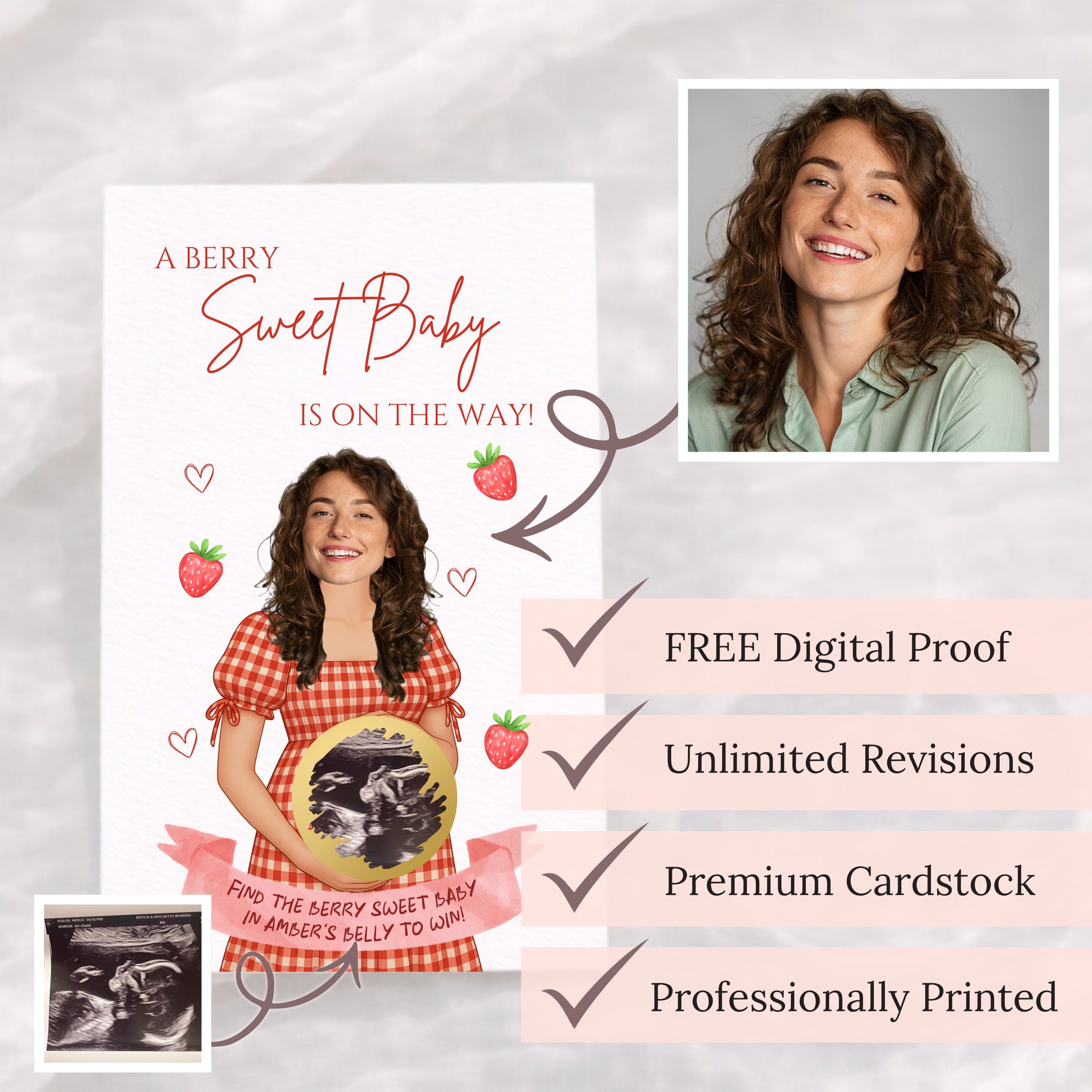 Baby Shower Scratch Off Game Strawberries or Baby? Custom Berry Sweet Baby Shower Scratch Off Tickets Strawberry Baby Shower Game Red