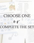 PRINTED + SHIPPED Blue Fresh Off The Market Bingo Game, Find The Guest Bingo Party Game, Boho Farmers Market Bridal Shower Bingo, Wedding
