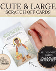 Personalized Boho Garden Baby Shower Game Locally Grown Baby Shower Scratch Off Game Who Has Today's Baby Daddy? Market Theme Unique - CÔTIER BRAND
