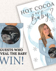 Personalized Baby It's Cold Outside Baby Shower Game Boy Winter Baby Shower Blue Christmas Themed Baby Shower Scratch Off Game Coquette Bow - CÔTIER BRAND