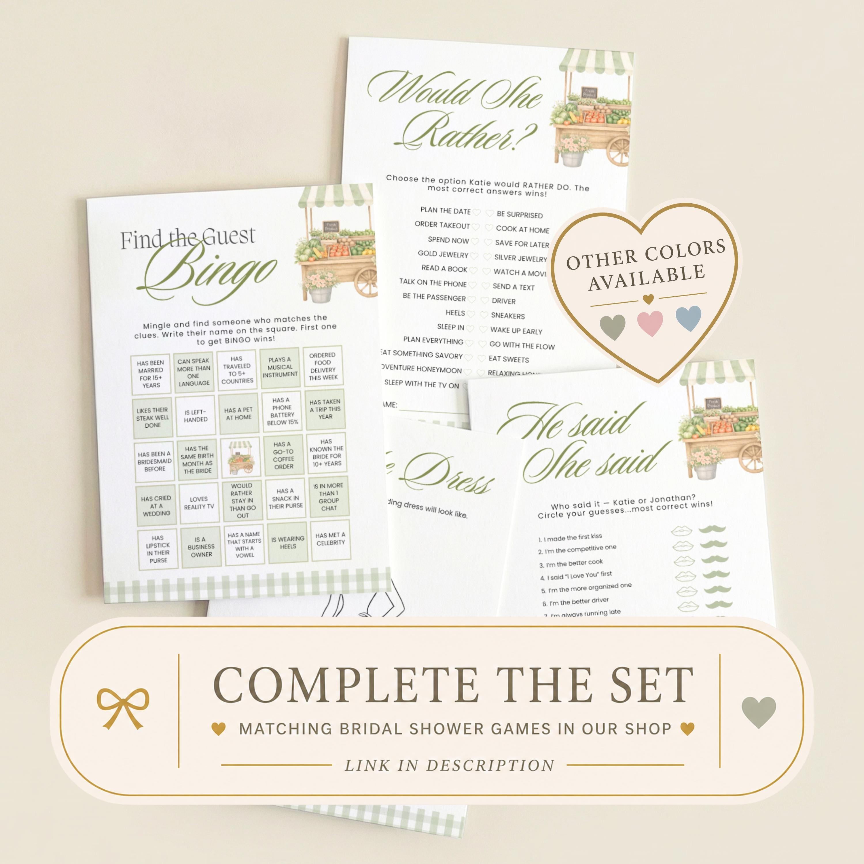 Bridal Shower Game Fresh Off The Market Scratch Off Game Celebrity Who Has The Groom Scratch Off Game Printed Farmer's Market Funny FRESH01