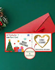 Merry Christmas Scratch Off for Kids Gift Voucher For Husband Christmas Voucher Reveal Holiday Coupon Surprise Trip Envelope Personalized - CÔTIER BRAND