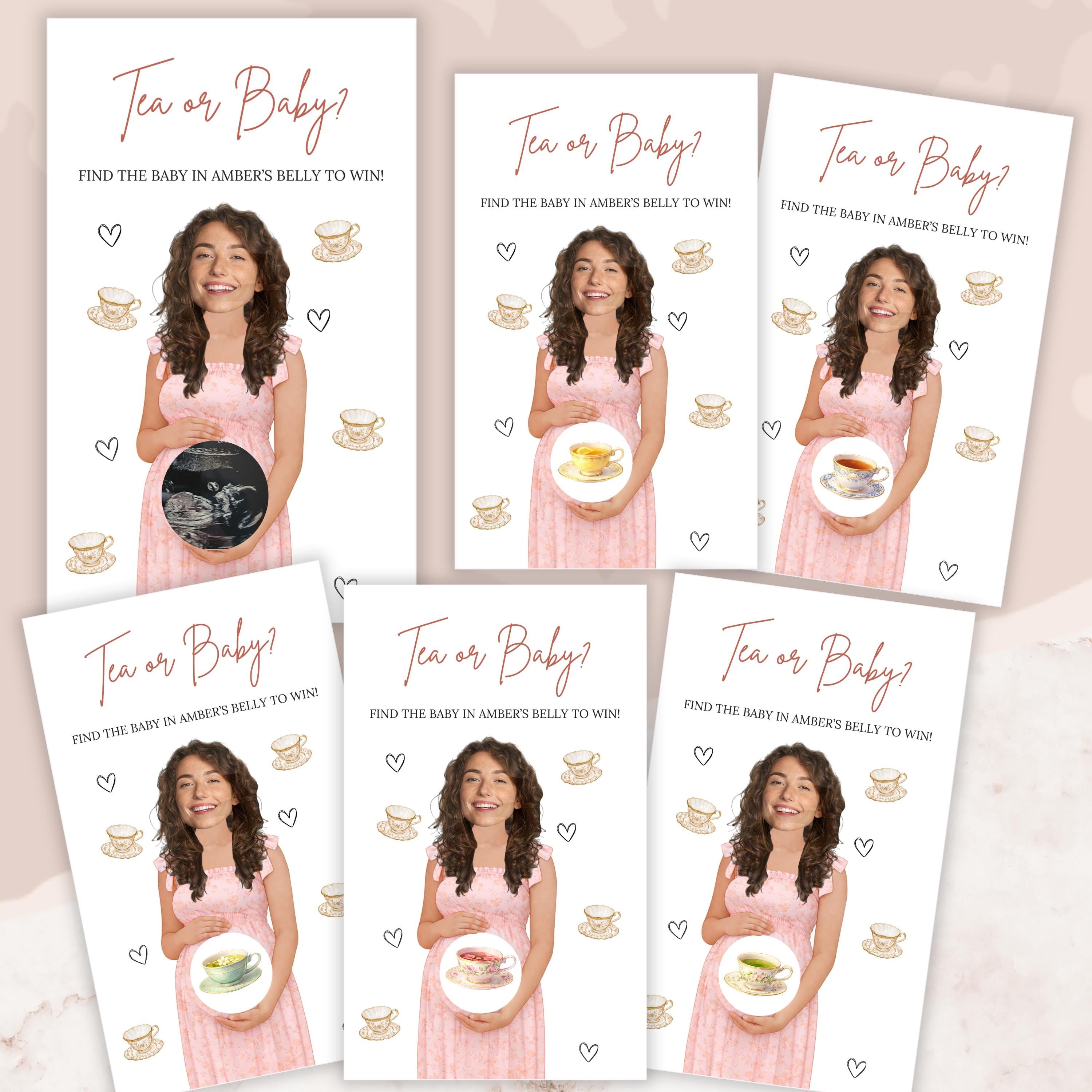 Personalized Tea Party Baby Shower Game A Baby Is Brewing Scratch Off Game Time For Tea With The Mom To Be Unique Printed Afternoon Tea Boho