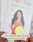 Funny Custom Baby Shower Scratch Off Game Pasta or Baby? Italian Baby Shower Scratch Off Tickets Pasta Baby Shower Games Ciao Baby Bambino